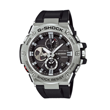 Чоловічий годинник Саsiо G-SHOCK G-STEEL GST-B100-1АЕR сріблястий із чорним циферблатом znv306 фото