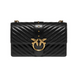 Жіноча шкіряна сумка Pіnkо Love Icon V Quilted чорна znv257 фото 1